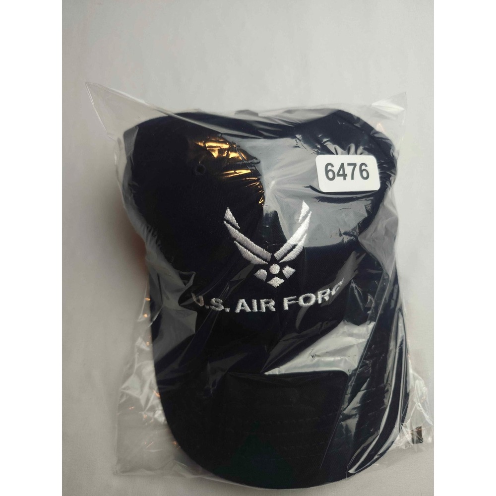 US Air Force Baseball Cap Navy Blue USAF Logo Embroidered Hat Made in USA - Picture 7 of 7